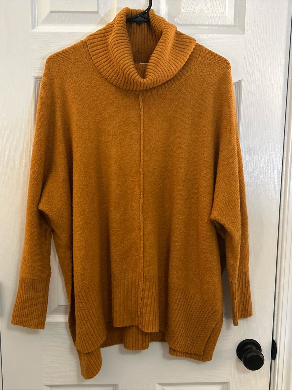 Jessica Simpson Mustard Yellow Oversized Cowl Neck Sweater - Medium